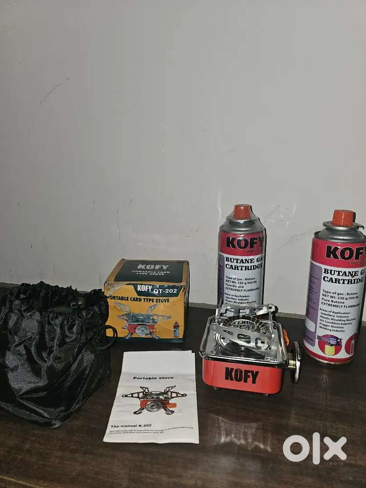 Aluminium Portable Butane Gas Stove For Camping With 2 Pc Butane Can