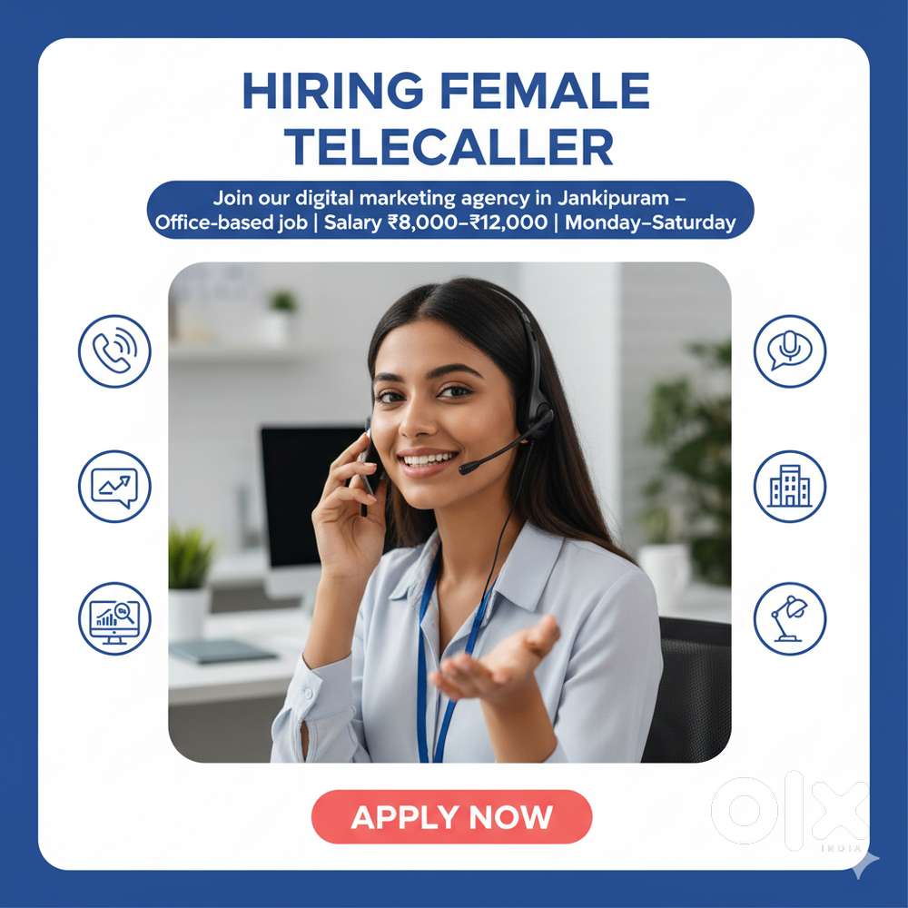 Female Telecaller for Digital Marketing Agency – Jankipuram, Lucknow
