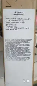 HP laptop 15s