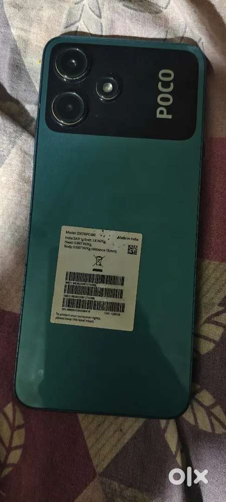 Poco m6 pro 4 .128 new connection Bill Box available 1 year old