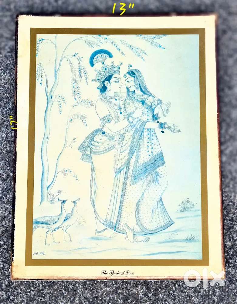 Beautiful Radha Krishna Potrait Wall Hanging
