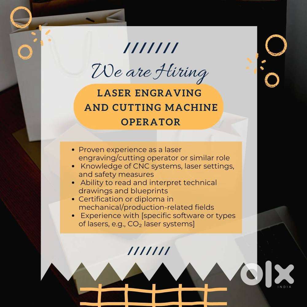 Laser Engraving and Cutting Machine Operator