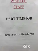 Part time job Shop assistant