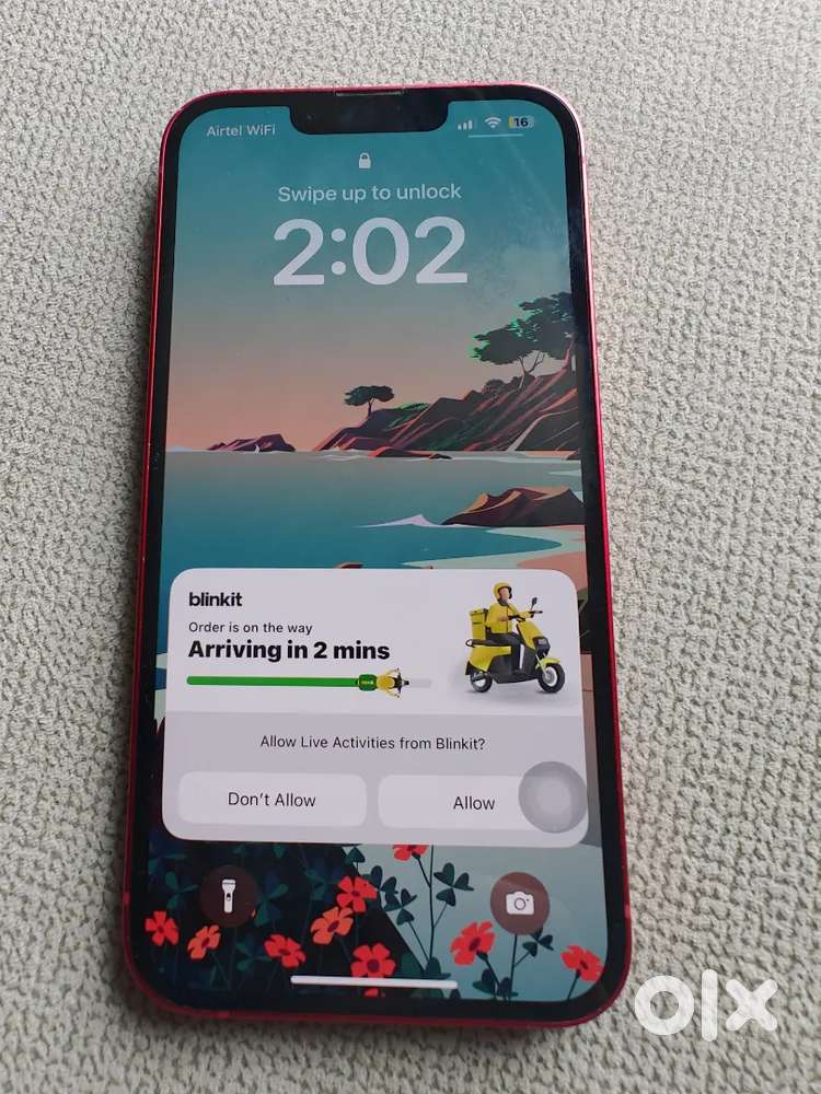 Iphone 13 International, mint condition 72% battery, Amazon bill