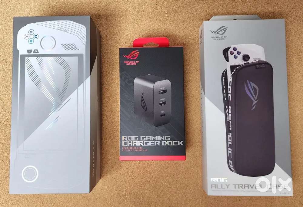 ASUS ROG Ally Z1 Extreme w/ZAGG Shield; ROG 65W Charger w/HDMI; ROG