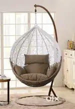 Single Seater Hanging Swing With Stand For Balcony , Garden