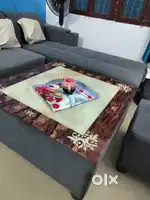 L shape sofa new brand 9 months old
