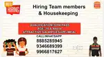 Burgerking Teammember and Housekeeping