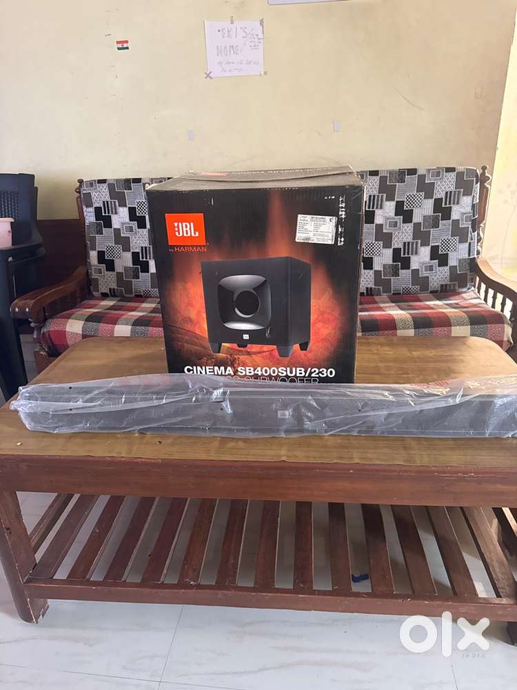 JBL sound bar and woofer