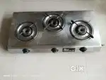 Stainless steel 3 burner gas stove