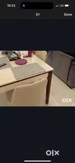 Modern and very good condition 6 seater dining table