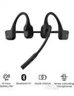 Shokz OpenComm Open Ear Bone Conduction Bluetooth Headphones with Mic