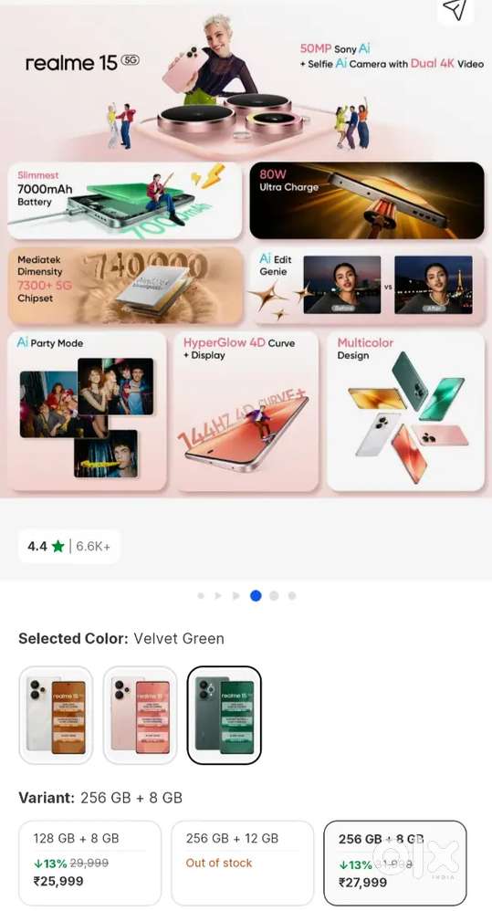 Realme 15 new condition