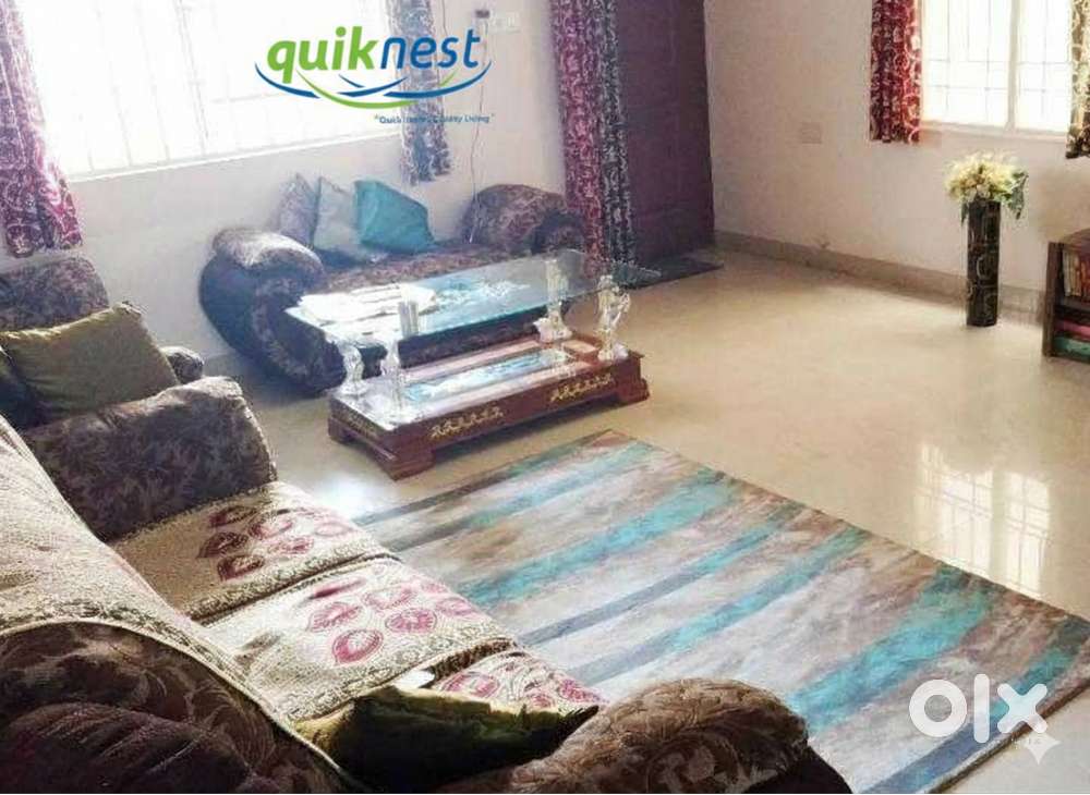 3 BHK Semi-Furnished Apartment for Lease in Karthik Nagar Marathahalli