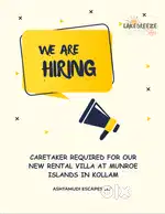 Caretaker required for a rental villa at Munroe Island