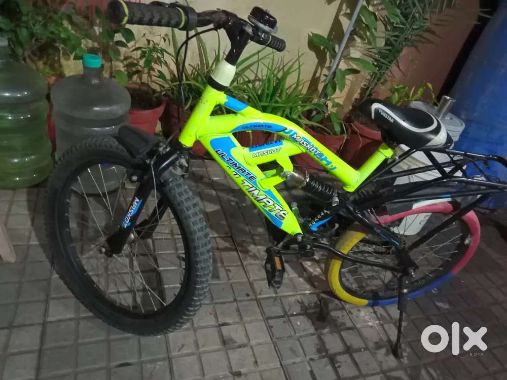 Maskot old school cycle  ( black/ parrot green)
