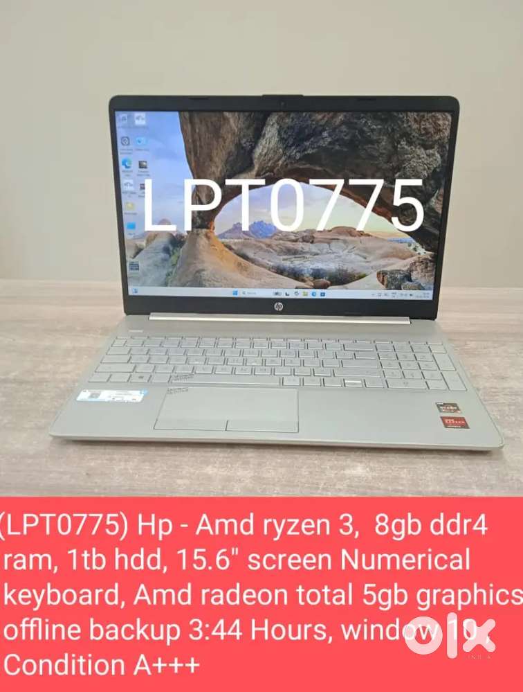 (LPT0775) Hp - Amd ryzen 3 used laptop