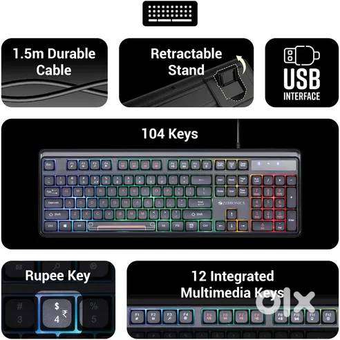 Zebronics mouse and keyboard combo