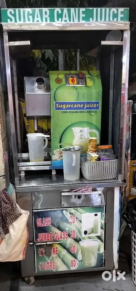 Sugar cane Machine with fridge