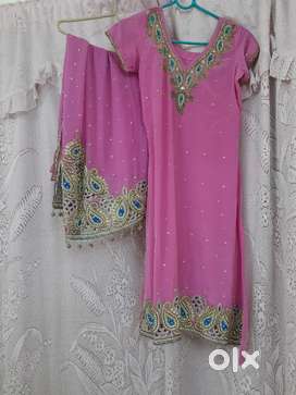 Pink colour dress