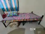Single dismantle bed with mattress