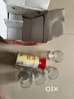 Glass jar with 4 glasses set available for sale 50 pieces.