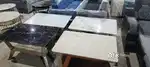 New latest marble top sagwan wood centre table