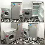 I'dp0 lg front load washing machine & single door fridge