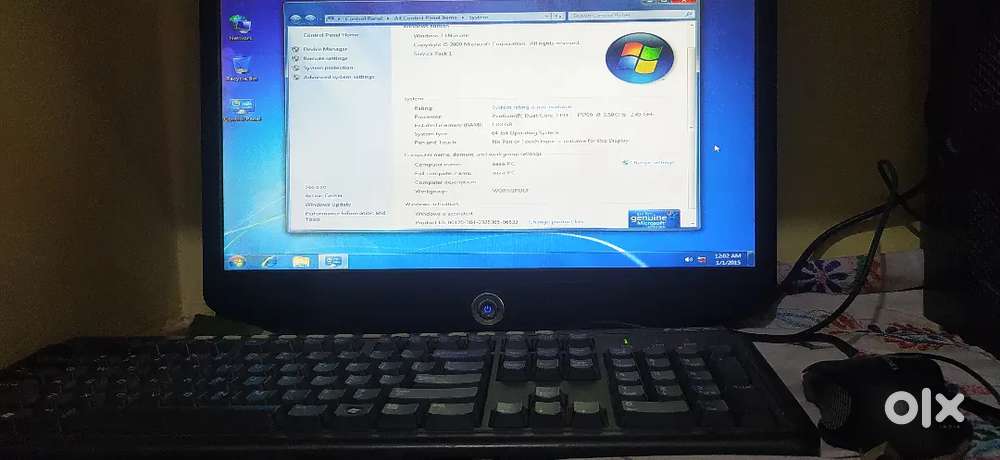 HCL PC AND LCD WORKING CONDITION DUAL CORE