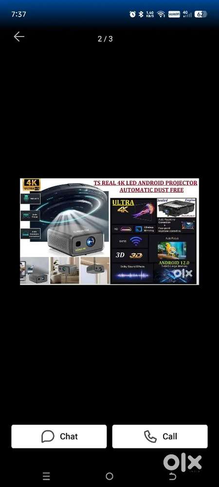Anti dust and humidity free 4k sealed projector with warranty