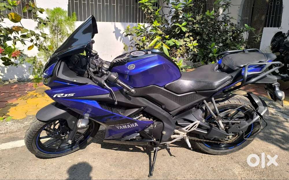 Yamaha R15v3  colour blue 3rd owner  model 2019