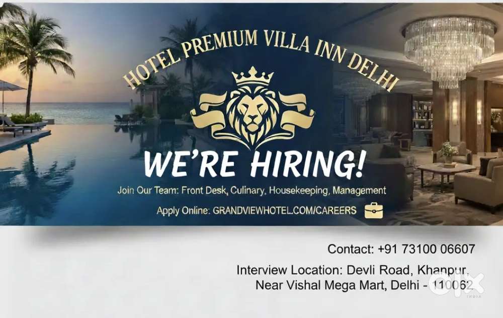 Urgent Hiring  For Hotel Manager, Housekeeping