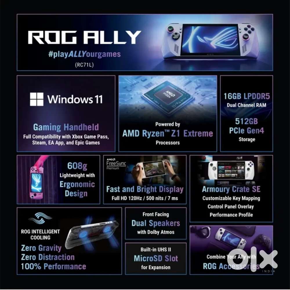 Rog Ally Z1 Extreme 2 months old
