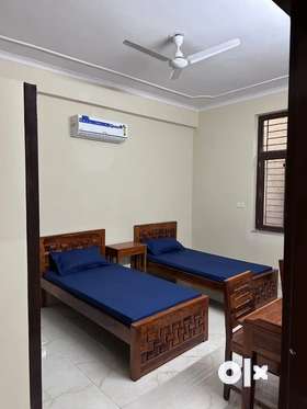 Furnished room available with all facilities new construction bachelor allowed