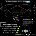 Zero investment work from home