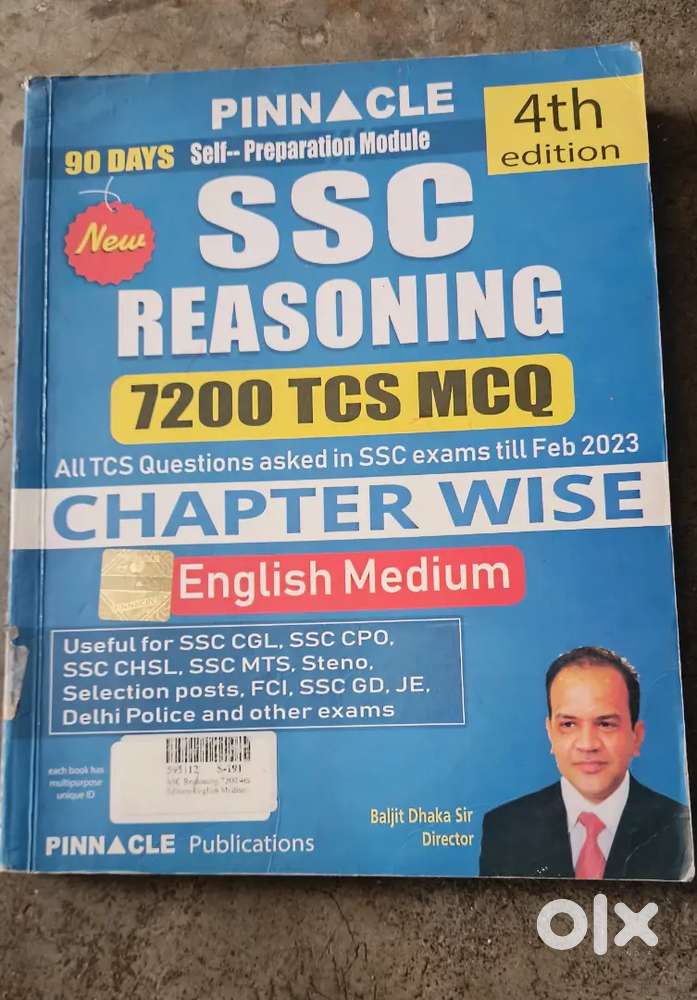 Ssc reasoning book 4th edition totally new is for sale