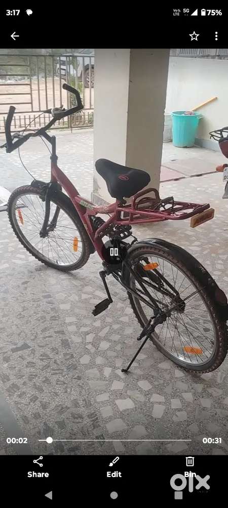 Branded with deep red in colour