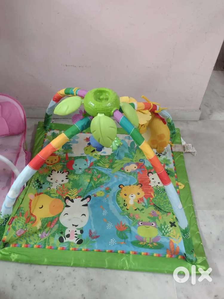 Baby walker, eating chair, play area, zula, bouncer and bath tub