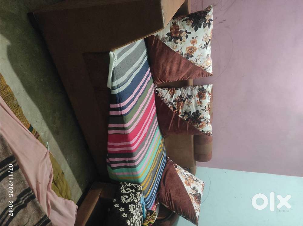 Sofa set brown colour  best quality