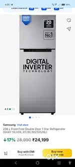 Samsung brand new fridge company box sealed pack
