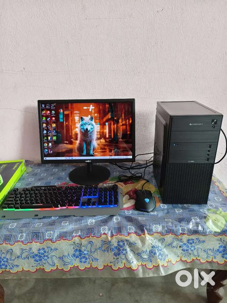 Intel i7 4790s Gaming PC Full Set 16gb ram, 512gb ssd 19 inch monitor