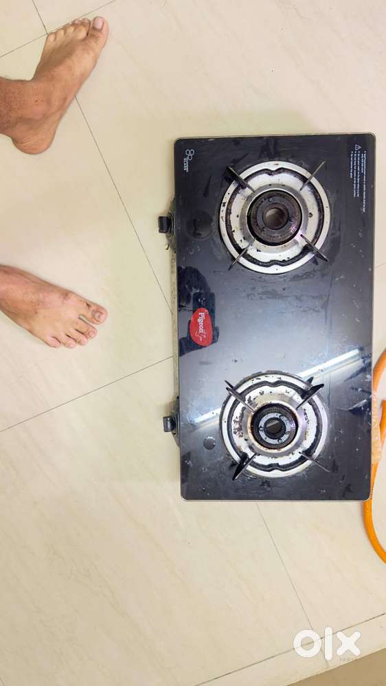 2 Burner Glass Stove Pegion Brand