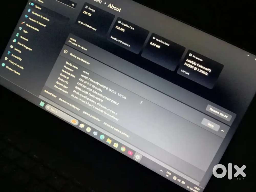HP 15 Series Laptop Intel Celeron N4500 Great Condition