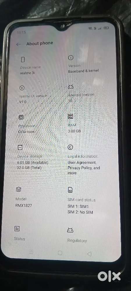 Realme 3i 3gb ram