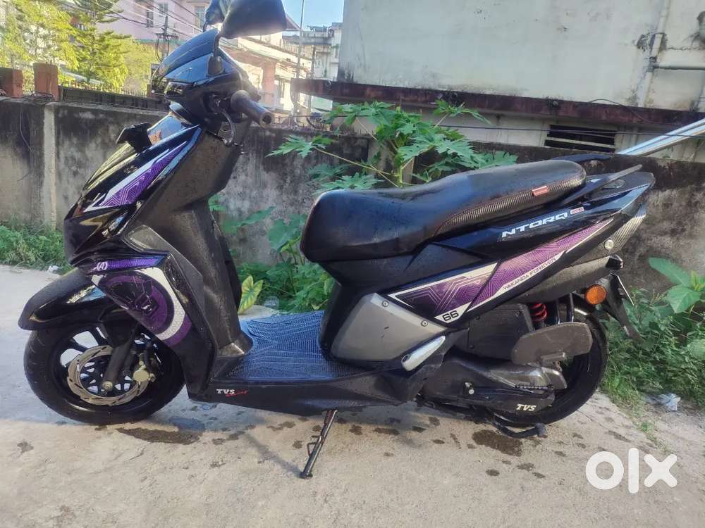 TVS Ntorq 125 Black Panther Edition scooty is on tiptop condition.