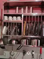 A big Utensils stand (Bartan stand) stainless steel