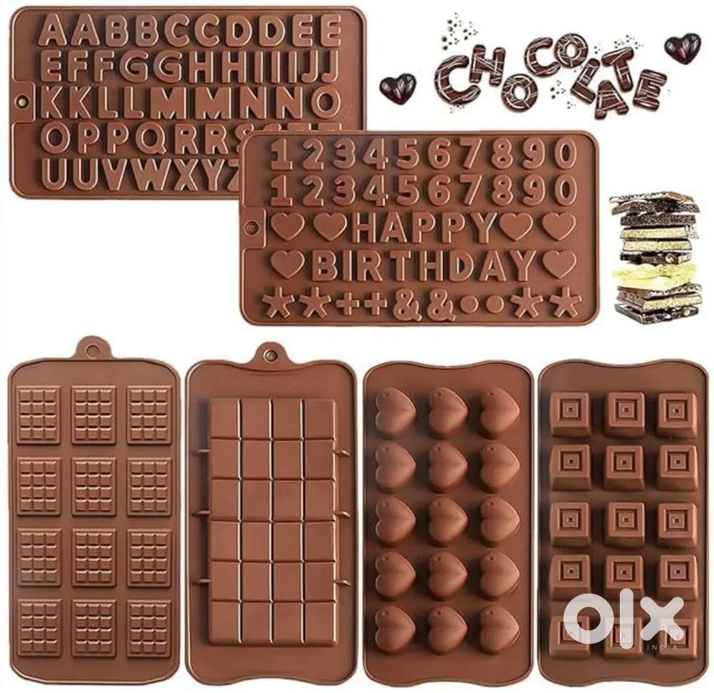 Chocolate moulds Of different types.