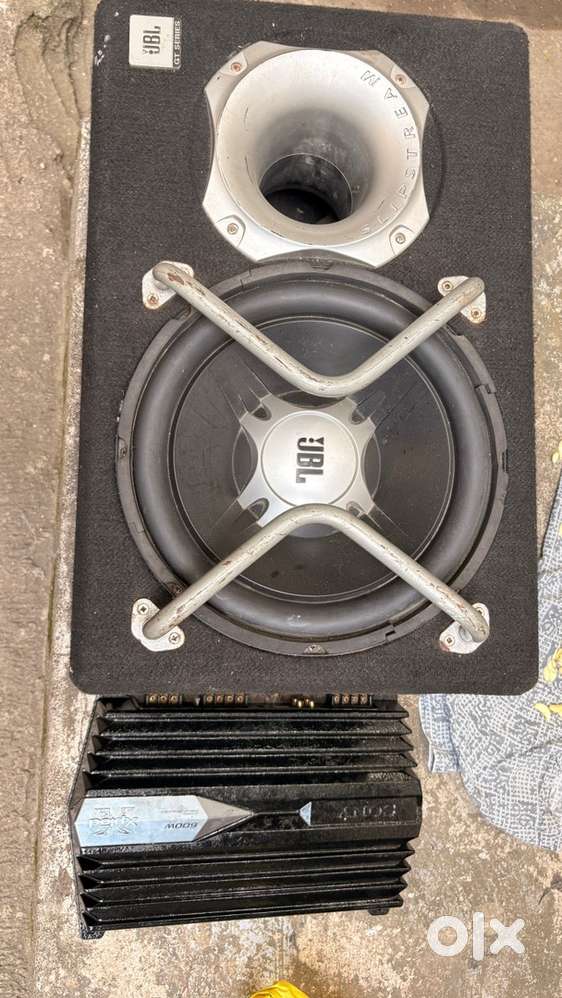 Used Jbl woofer (gt series) and sony amply 600 w