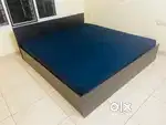 Double bed (king size) Cot and mattress for sale at low price.