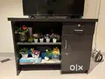Tv stand table (Black floral design)